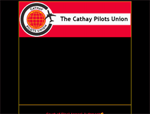 Tablet Screenshot of cathaypilotsunion.org